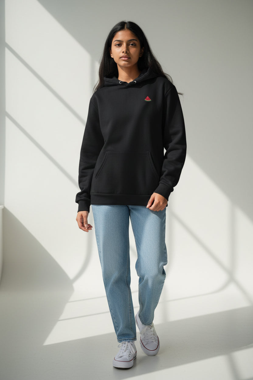 Everyday Hoodie Handmade Embroidered Watermelon Logo